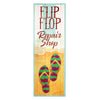 Flip Flop Repair Shop Outdoor Canvas Art Print - 16x48